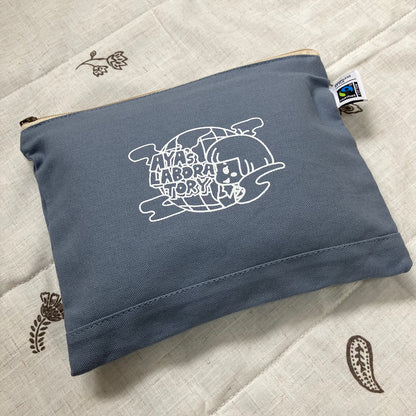 キャンバスフラットポーチ