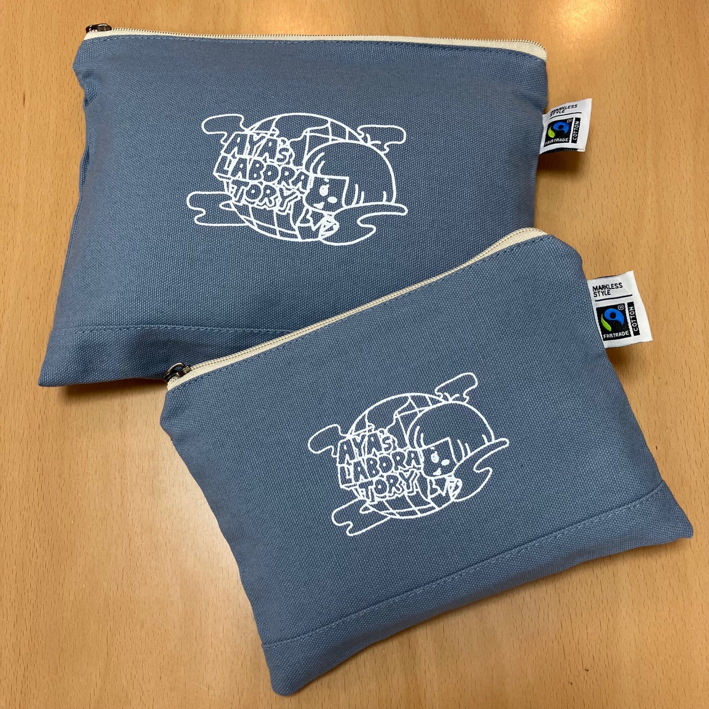 キャンバスフラットポーチ